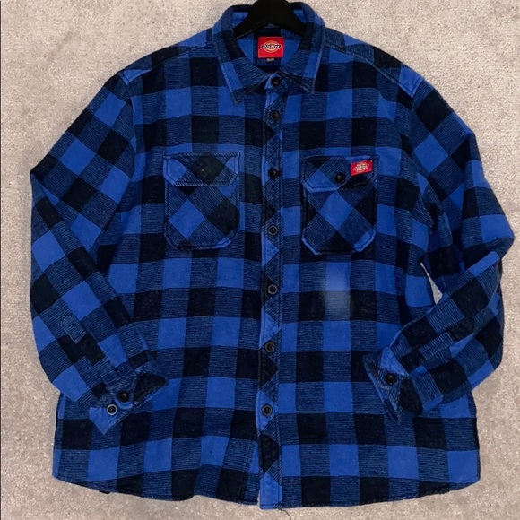 2/$15 Dickie’s long sleeve flannel shirt - Picture 3 of 7